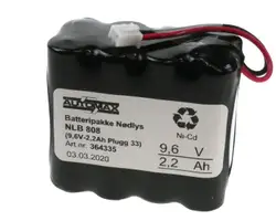 NLB 808 (9,6V-2,2Ah Plugg 33)