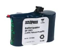 BP 3001  (3,6V0,75Ah-R-Plugg 36)