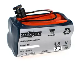 Alarm 401 (4,8V2,2Ah-Rx2-Plugg28)