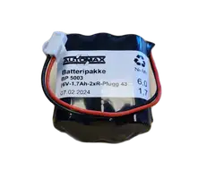 BP 5003 (6V-1,7Ah-2xR-Plugg 43