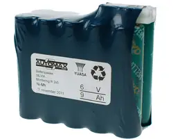 Silva batteripakke 6V-9Ah(A)(2x5)