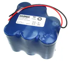 NLB 805 (9,6V-4,5Ah-Rx3-ledninger)