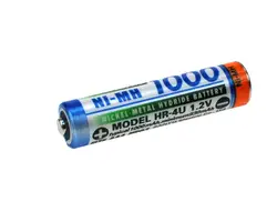 YNM AAA 1000 mAh (Ni-Mh)(High Hat)
