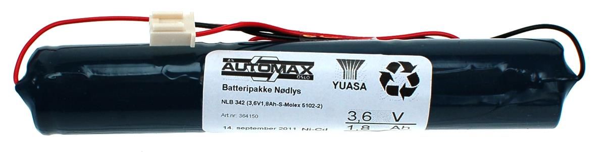 NLB 342 (3,6V1,8Ah-S-Plugg 24)