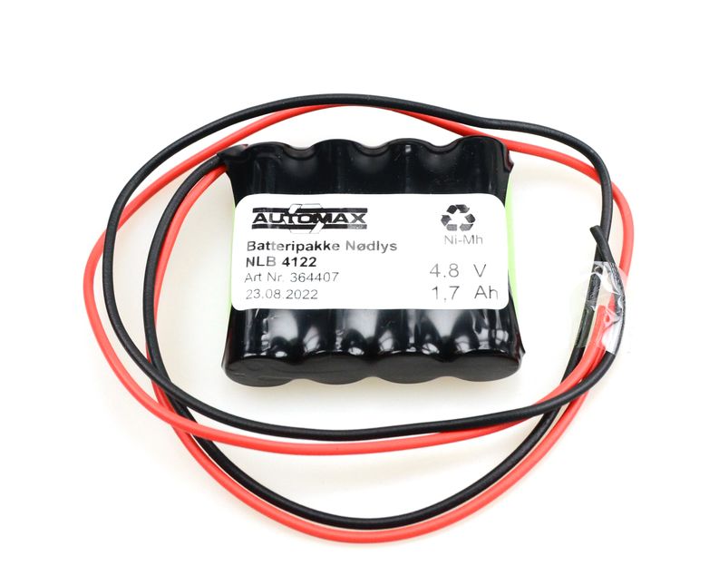 NLB 4122 (4,8V-1,7Ah R ledninger)