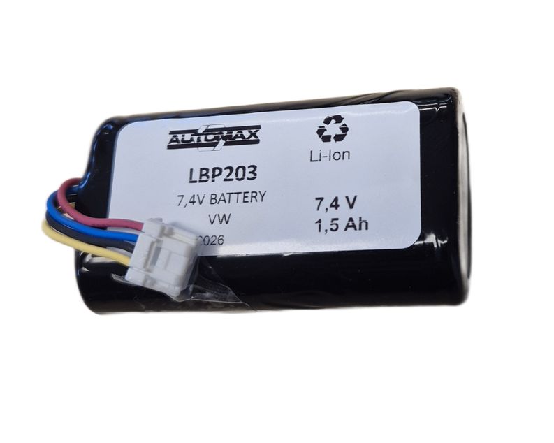 LBP203 (7,4V- 1500mAh-R-hvit plugg)