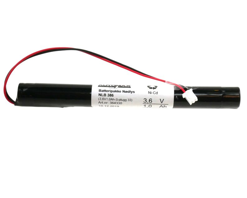 NLB 386 (3,6V-1Ah-S-Plugg 33 Polvent)