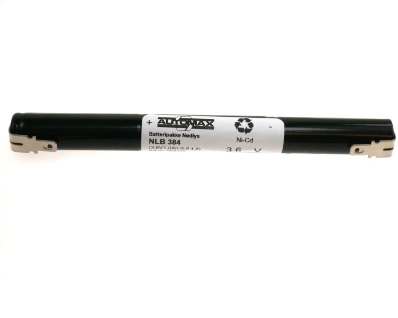 NLB 384 (3,6V-1,0Ah-S- +-4,8 fl.stift)