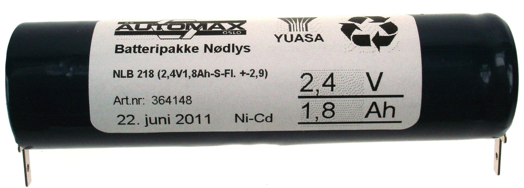 NLB 218 (2,4V1,8Ah-S-Fl.-2,9+2,9)