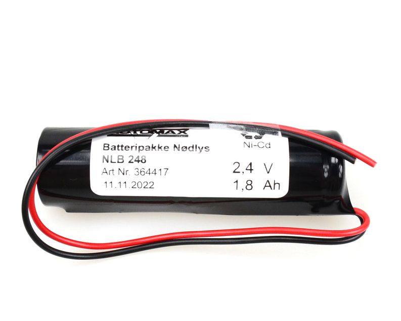 NLB 248 (2,4V1,8AH-S-ledninger)