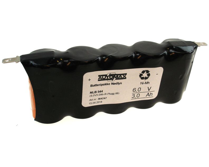 NLB 544 (6V3,0Ah-R-flatstift 4,8mm +-)