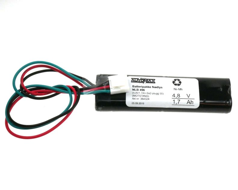 NLB 496 (4,8V-1,7Ah MS2x2 plugg 55)