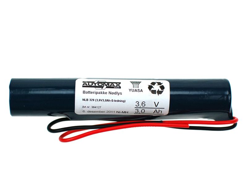 NLB 329 (3,6V3,3Ah-S-ledninger)