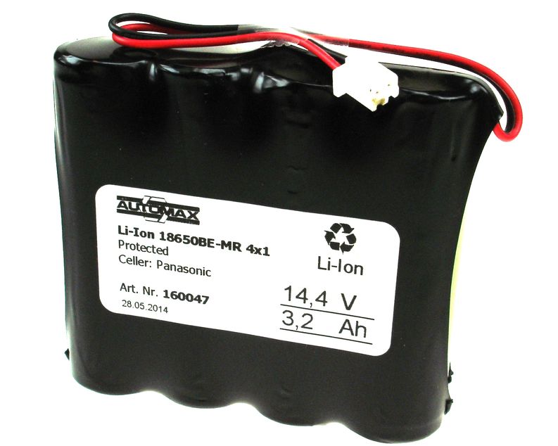 Li-Ion 18650BE-MR 4x1 Plugg 33 (14,4V-3200mAh)