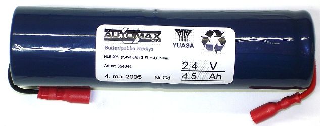 NLB 206  (2,4V4,5Ah-S-Fl. +-4,8 hunn)