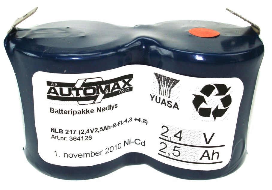 NLB 217 (2,4V2,5Ah-R-Fl.-4,8 +4,8)