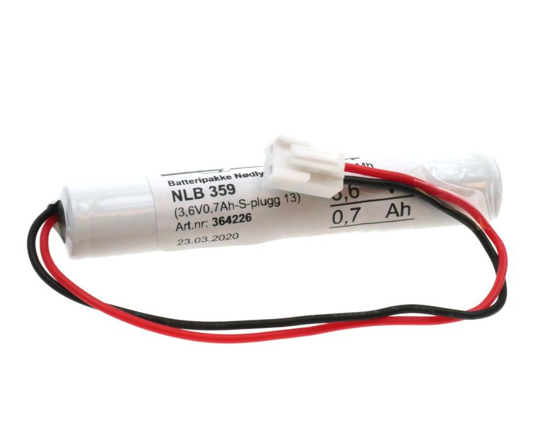 NLB 359 (3,6V-0,7Ah-S-Plugg 13-Polvent)