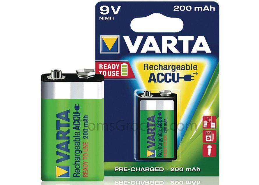 YNM Varta 8,4V 200mAh 6F22 (Ni-Mh)