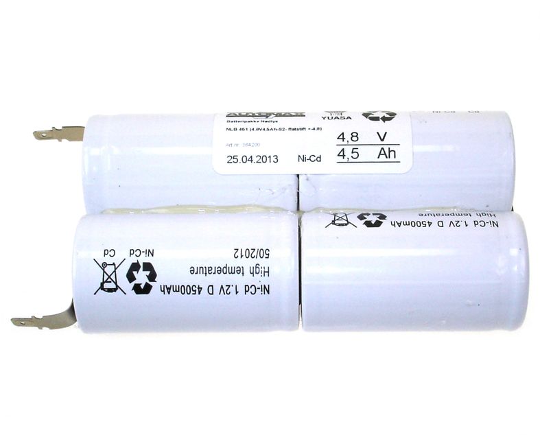 NLB 451 (4,8V4,5Ah-S2- flatstift +-4,8)