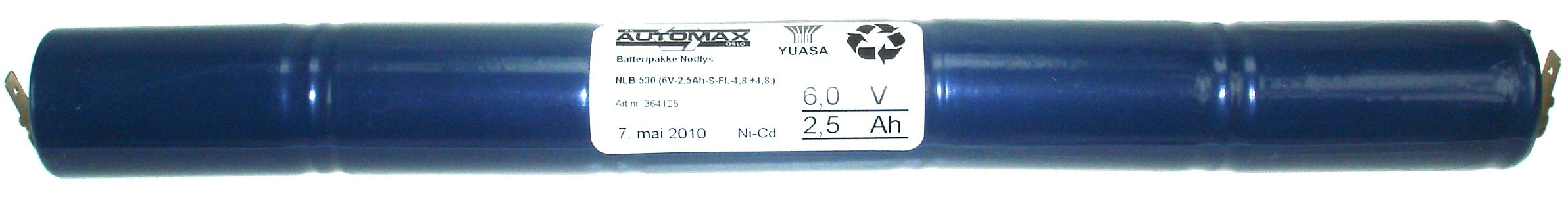 NLB 530 (6V2,5Ah-S-Fl.-4,8 +4,8)