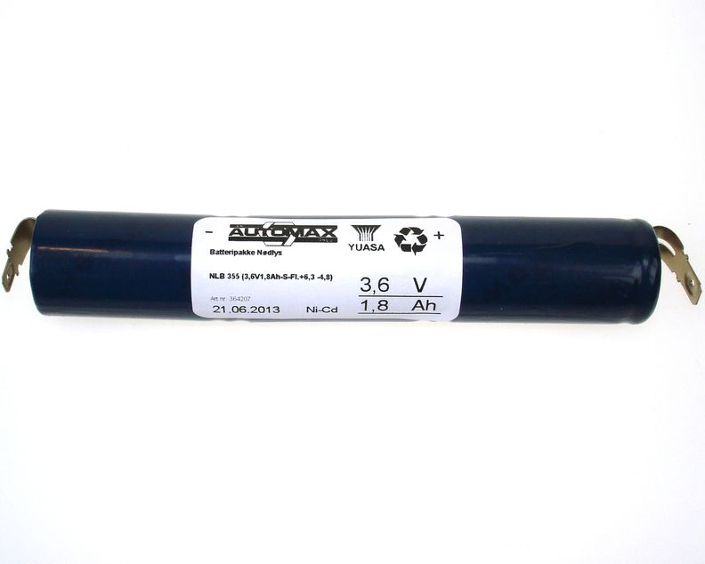 NLB 355 (3,6V1,8Ah-S-Fl.+6,3 -4,8)