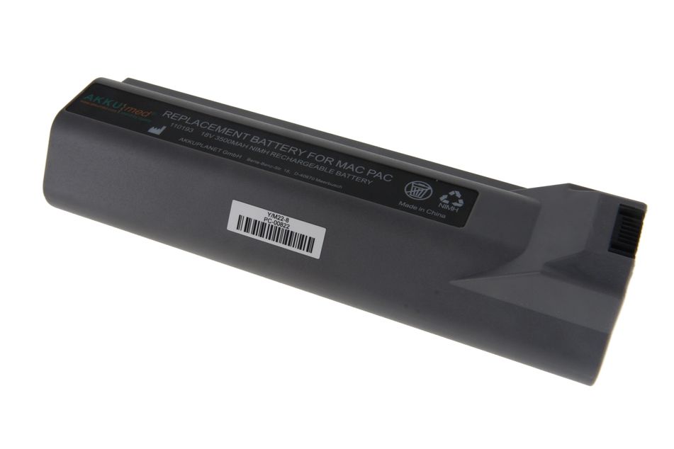 AKKUmed NiMH batteri til GE Hellige MAC3500/MAC5500 (18V 3,5Ah)