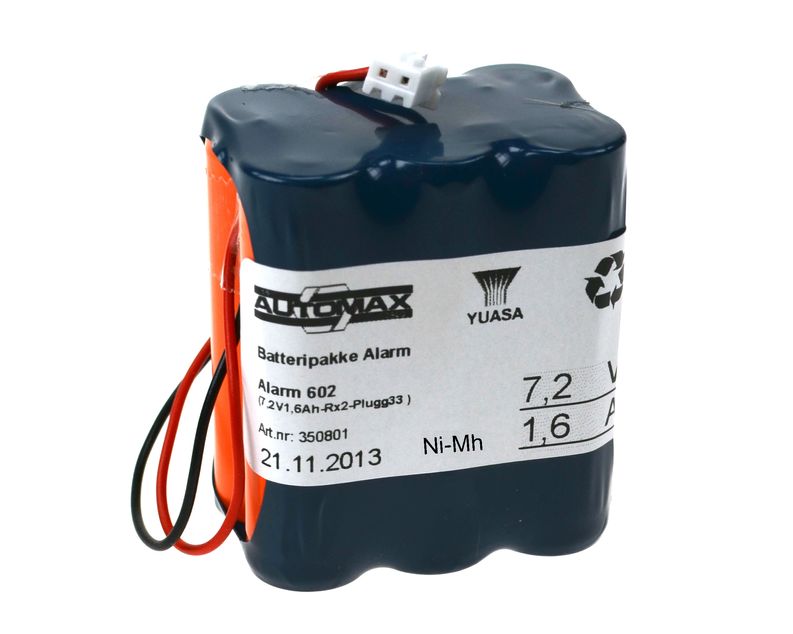 Alarm 602 (7,2V1,6Ah-Rx2-Plugg 33 polvent)