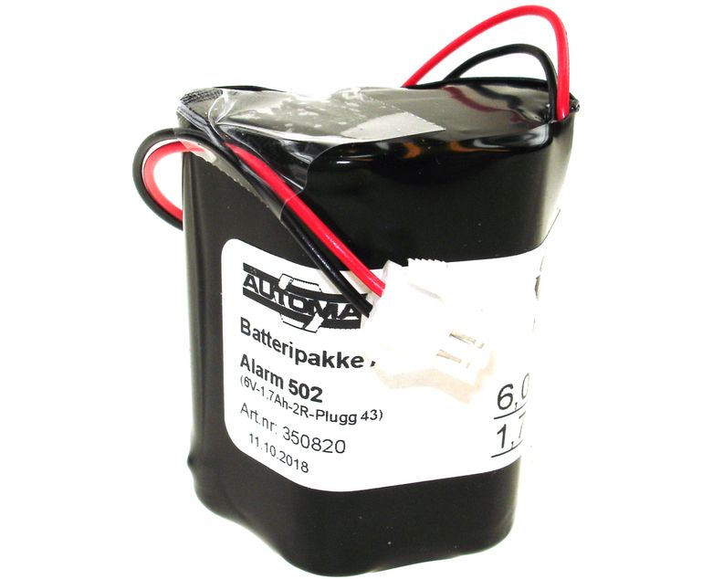 Alarm 502 (6V-1,7Ah-2R-Plugg 43)