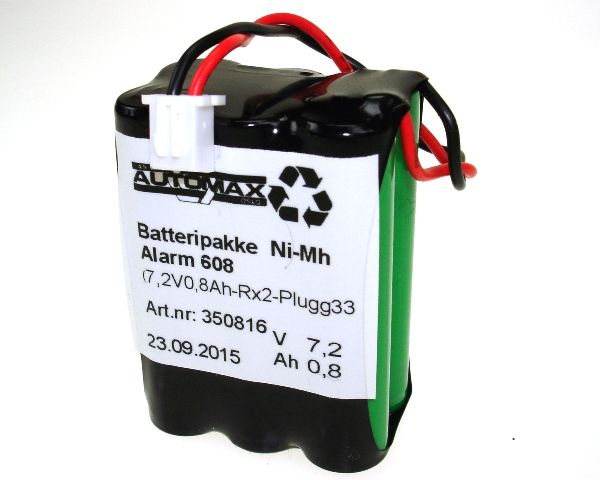 Alarm 608 (7,2V 0,8Ah-R X2 Plugg 33